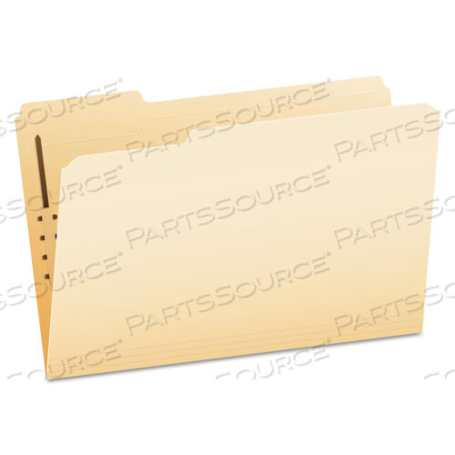 OEM#: FM310EEMANILA FASTENER FOLDERS, 1/3-CUT TABS, 1 FASTENER, LEGAL SIZE, MANILA EXTERIOR, 50/BOX by Esselte Pendaflex Corp.