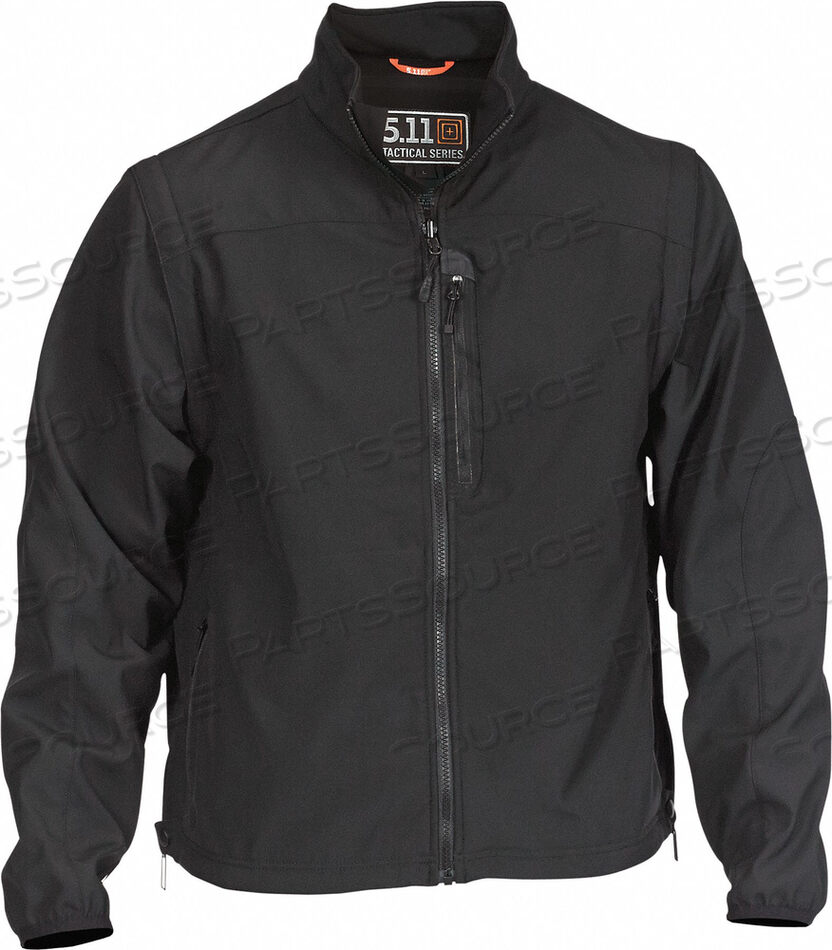 OEM#: 48167VALIANT SOFTSHELL JACKET L BLACK by 5.11 Tactical