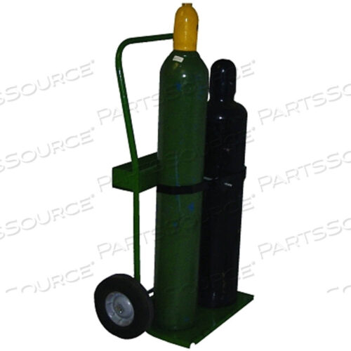 OEM#: 820-10800 SERIES CART, HOLDS 2 CYLINDERS, 6-1/2 IN TO 7-3/4 IN DIA, 10 IN SEMI-PNEUMATIC WHEELS by Saftcart