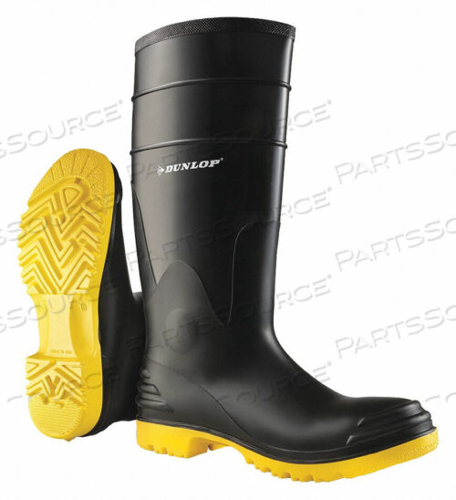 OEM#: 8680200E7181 RUBBER BOOT MENS 12 KNEE BLACK PR by Dunlop