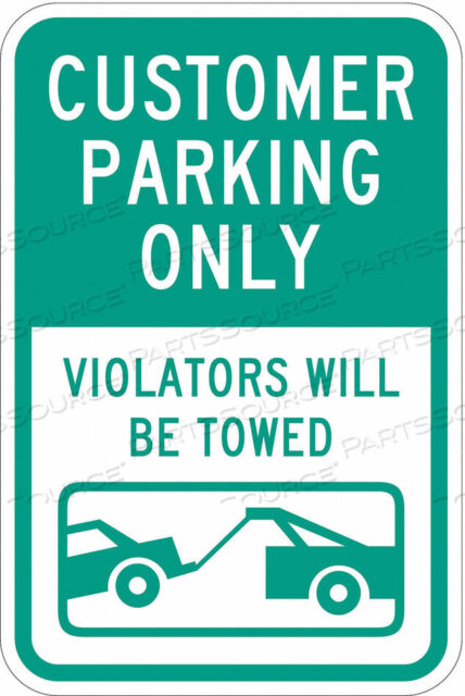 OEM#: T1-1031-EG_12X18PARKING SIGN 18 H 12 W ALUMINUM by Lyle Signs Inc.
