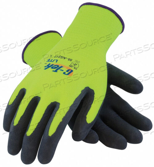 COATED GLOVES 2XL HI-VIS YELLOW PR