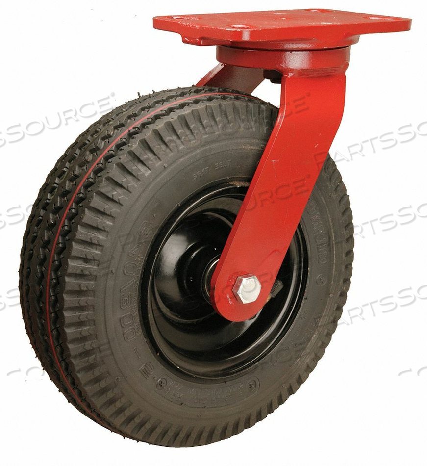 OEM#: S-7010-PRBPNEUMATIC PLATE CASTER SWIVEL 480 LB. by Hamilton