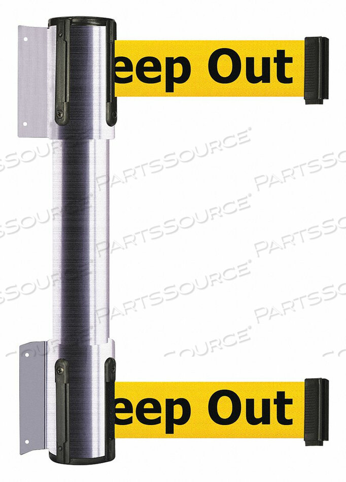 OEM#: 896T2-1S-MAX-YDX-CBELT BARRIER DANGER - KEEP OUT 2 IN W by Tensator
