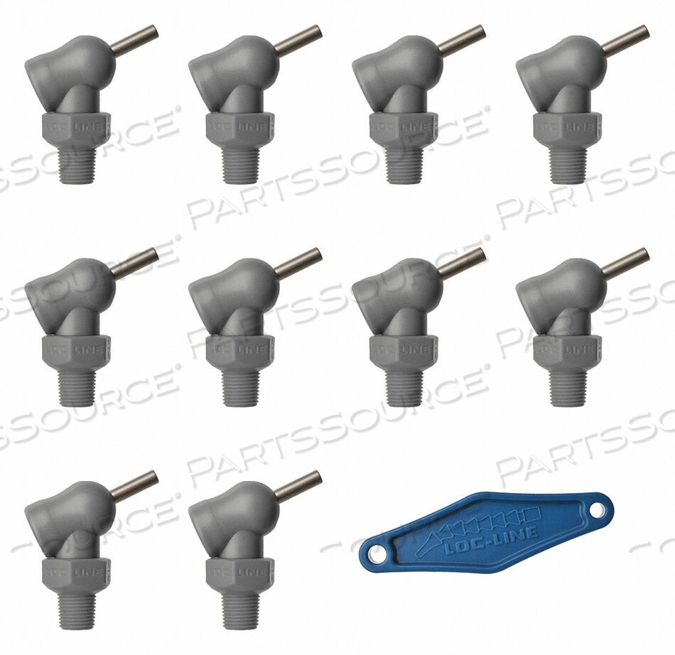 OEM#: 79046-GNOZZLE XR STYLE 0.086IN.DIA PK10 by Loc-Line