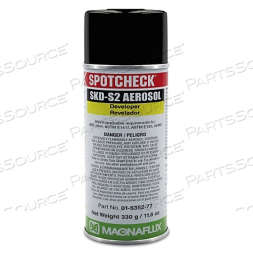 OEM#: 01-5352-7801-5352-78 MAGNAFLUX SKD-S2 SPOTCHECK® DEVELOPER, SOLVENT BASED, 16 OZ, AEROSOL by Magnaflux