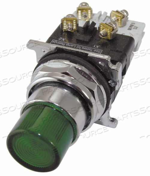 OEM#: 10250T76GH4387 ILLUMINATED PUSH BUTTON 30MM GREEN 6VAC by Eaton