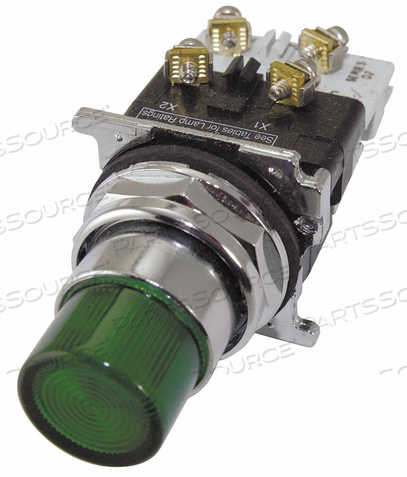 OEM#: 10250T76GH4387 ILLUMINATED PUSH BUTTON 30MM GREEN 6VAC by Eaton
