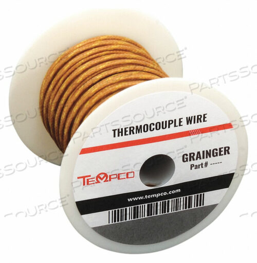 OEM#: TCWR-1024THERMOCOUPLE WIRE K 20AWG BRN 250FT by Tempco