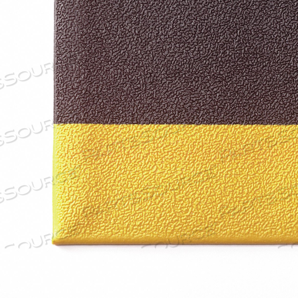 OEM#: 825R0036BYCUSHION-STAT W/DYNA-SHIELD ANTI STATIC MAT 3/8 THICK 3 X 60 BLACK/YELLOW by Notrax