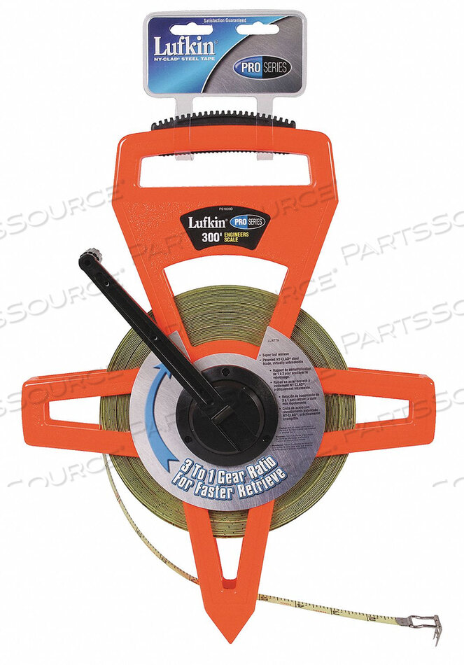 OEM#: PS1809DNTAPE MEASURE 1/2 INX300 FT ORANGE/BLACK by Lufkin