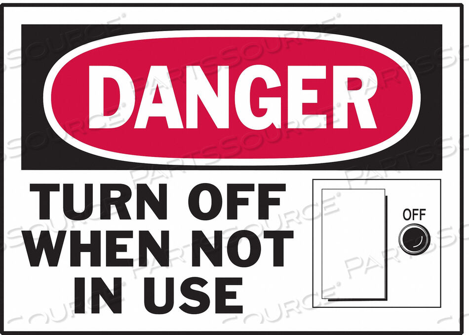 OEM#: 86149DANGER LABEL INSTRUCTION 5 IN W PK5 by Brady Americas