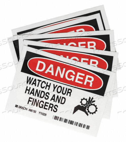 OEM#: 86150EQUIPMENT LABEL 3-1/2 IN H 5 IN W PK5 by Brady Americas