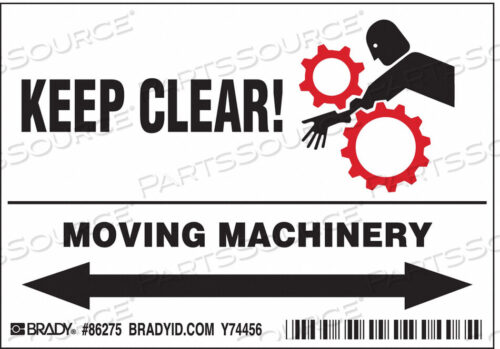 OEM#: 86275MACHINE/EQUIPMENT LABEL INSTRUCTION PK5 by Brady Americas