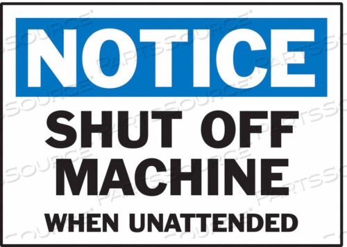 OEM#: 86206NOTICE LABEL BLACK BLUE/WHITE PK5 by Brady Americas