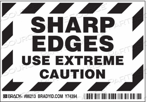 OEM#: 86213MACHINE/EQUIPMENT LABEL ENGLISH PK5 by Brady Americas