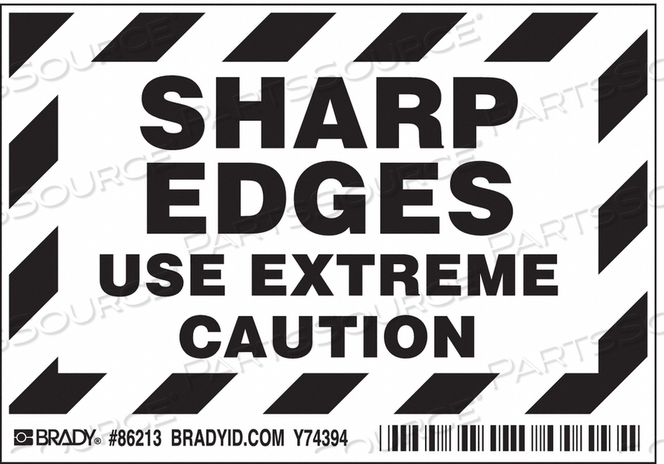 OEM#: 86213MACHINE/EQUIPMENT LABEL ENGLISH PK5 by Brady Americas