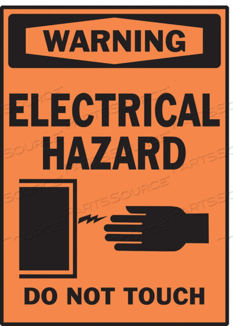 OEM#: 86236EQUIPMENT LABEL BLACK/ORANGE PK5 by Brady Americas