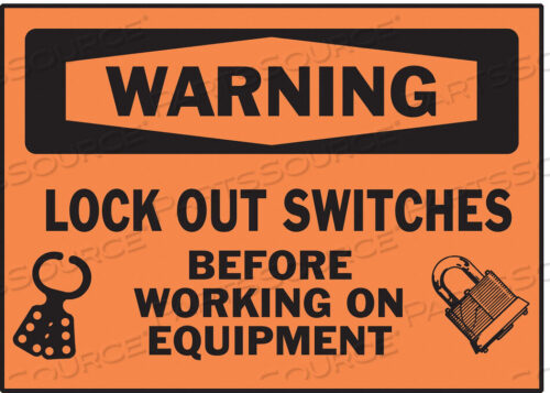 OEM#: 86247EQUIPMENT LABEL BLACK/ORANGE PK5 by Brady Americas