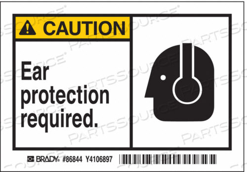 OEM#: 86844EQUIPMENT LABEL 3-1/2 IN H 5 IN W PK5 by Brady Americas