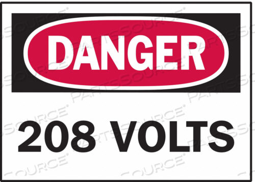 OEM#: 86059DANGER LABEL ELECTRICAL HAZARD PK5 by Brady Americas
