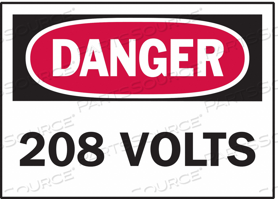 OEM#: 86059DANGER LABEL ELECTRICAL HAZARD PK5 by Brady Americas