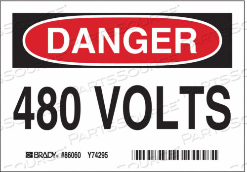 OEM#: 86060EQUIPMENT LABEL 3-1/2 IN H PK5 by Brady Americas