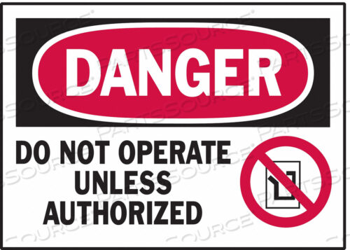 OEM#: 86129DANGER LABEL INSTRUCTION 5 IN W PK5 by Brady Americas