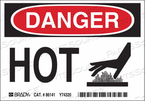 OEM#: 86141DANGER LABEL SELF-ADHESIVE PK5 by Brady Americas