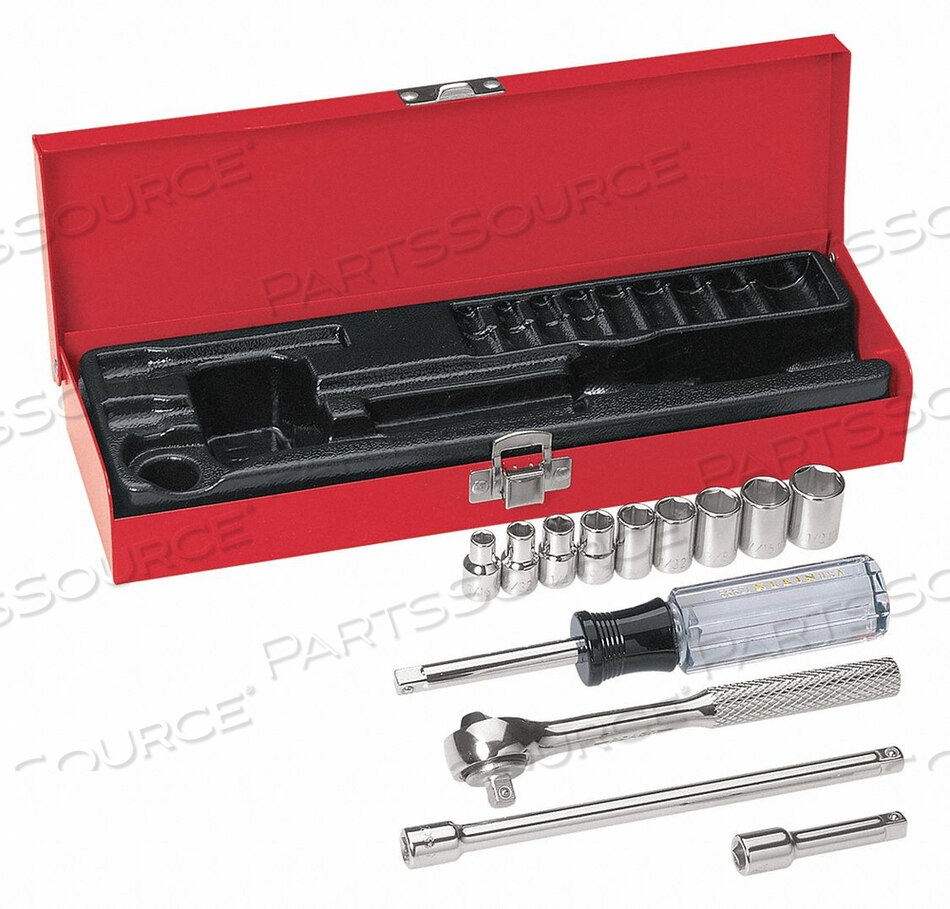 OEM#: 65500SOCKET-WRENCH SET, 13-PC. 1/4 DRIVE by Klein Tools