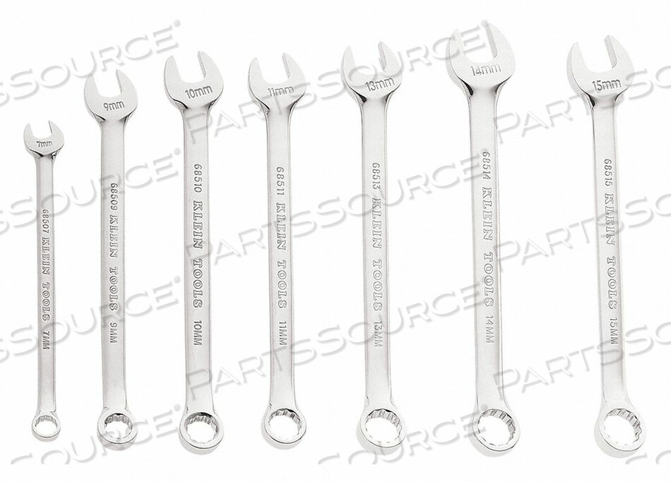 OEM#: 68500COMBINATION METRIC WRENCH SET, 7-PC. W/ POUCH by Klein Tools