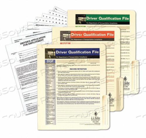 OEM#: 848DRIVER QUALIFICATION PAPER 15 PAGES PK2 by J.J. Keller & Associates