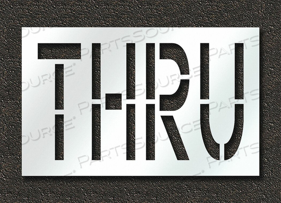 OEM#: STL-108-72408PAVEMENT STENCIL THRU by RAE Products & Chemicals Corp.