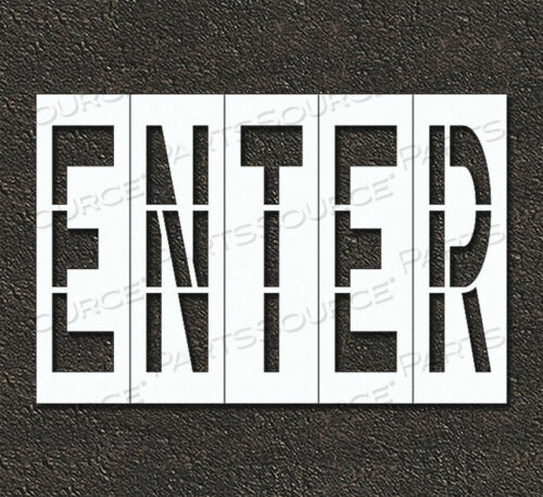 OEM#: STL-108-79604PAVEMENT STENCIL ENTER by RAE Products & Chemicals Corp.
