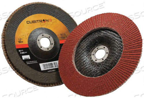 OEM#: 70001481917000148191 3M™ CUBITRON™ II 967A DISC, 7 INCH DIA, 60 GRIT, RIGHT ANGLE, FLAP by 3M Consumer