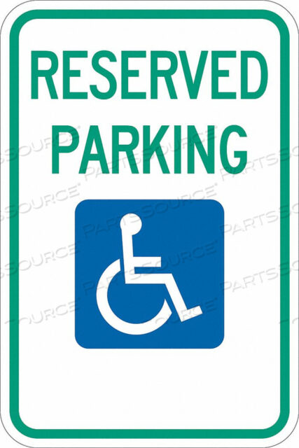 OEM#: T1-1001-HI_18X24HANDICAP PARKING SIGN 24 H 18 W ALUM by Lyle Signs Inc.