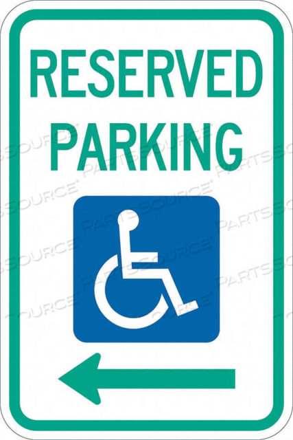 OEM#: T1-1002-DG_12X18HANDICAP PARKING SIGN 18 H 12 W ALUM by Lyle Signs Inc.