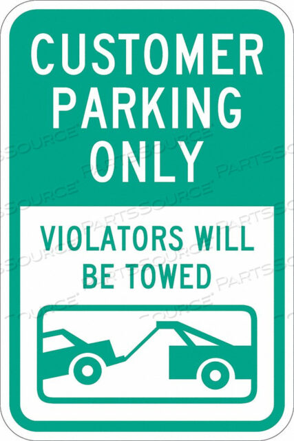 OEM#: T1-1031-DG_12X18PARKING SIGN 18 H 12 W ALUMINUM by Lyle Signs Inc.
