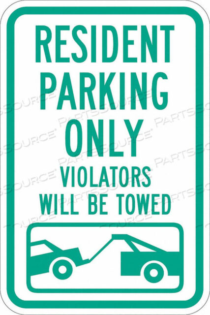 OEM#: T1-1034-DG_12X18PARKING SIGN 18 H 12 W ALUMINUM by Lyle Signs Inc.