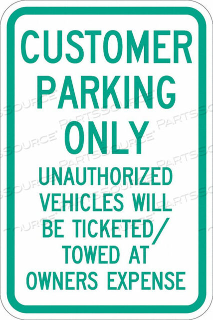 OEM#: T1-1035-EG_12X18PARKING SIGN 18 H 12 W ALUMINUM by Lyle Signs Inc.