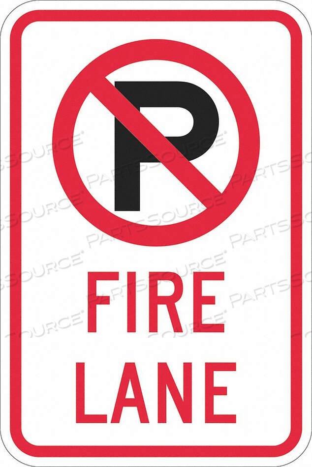 OEM#: T1-1056-DG_12X18NO PARKING SIGN 18 H 12 W ALUMINUM by Lyle Signs Inc.