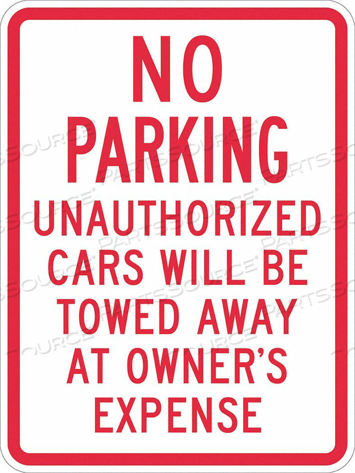 OEM#: T1-1047-DG_18X24PARKING SIGN 24 H 18 W ALUMINUM by Lyle Signs Inc.