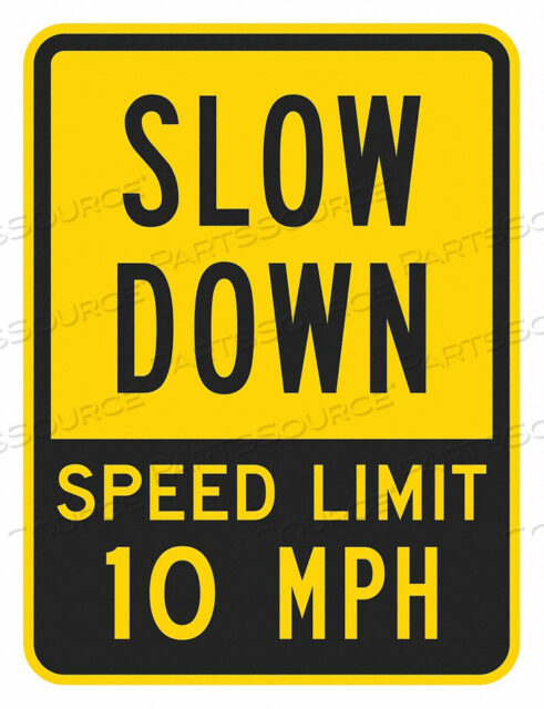 OEM#: T1-1029-DG_18X24TRAFFIC SIGN 24 H 18 W ALUMINUM by Lyle Signs Inc.