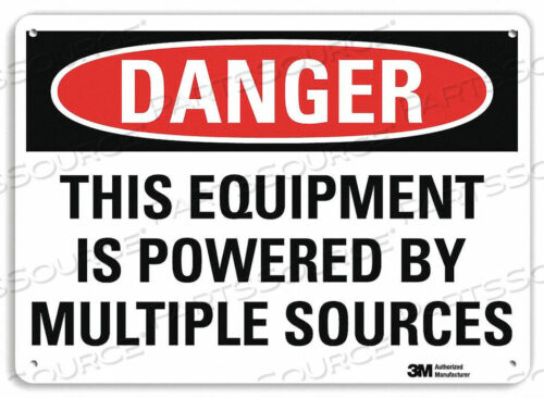OEM#: U1-1072-NP_14X10DANGER SIGN 14 W X 10 H 0.055 THICK by Lyle Signs Inc.