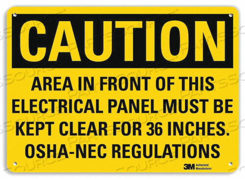 OEM#: U1-1073-NA_14X10CAUTION SIGN 14 W 10 H 0.040 THICK by Lyle Signs Inc.