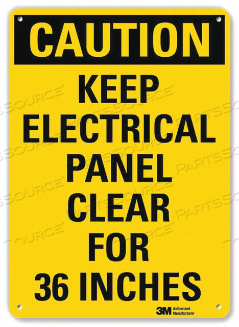 OEM#: U1-1059-NA_7X10CAUTION SIGN 7 W 10 H 0.040 THICKNESS by Lyle Signs Inc.