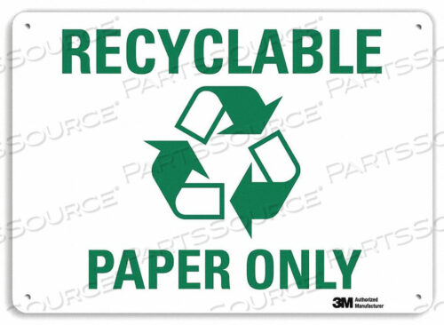 OEM#: U1-1070-NA_14X10RECYCLING SIGN 14 W 10 H 0.040 THICK by Lyle Signs Inc.