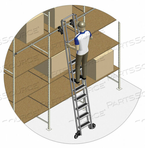 OEM#: 7180-11-33A C1 P3 KITSINGLE TRACK LADDER 145 TO 155 IN L by Cotterman