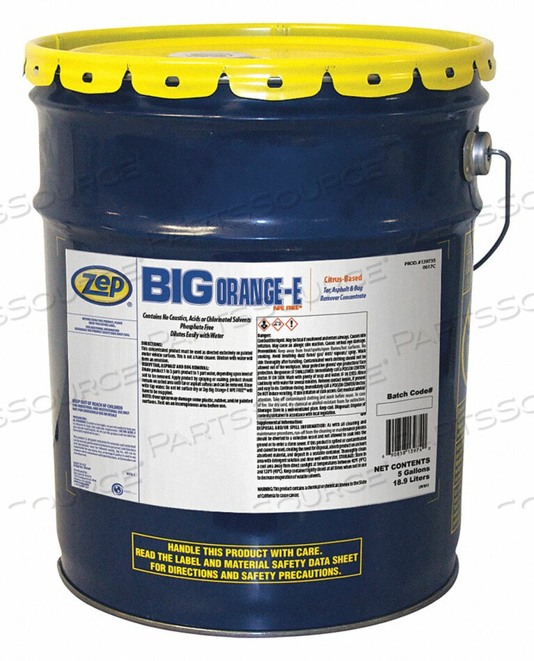 OEM#: 139735DEGREASER 5 GAL. PAIL by Zep