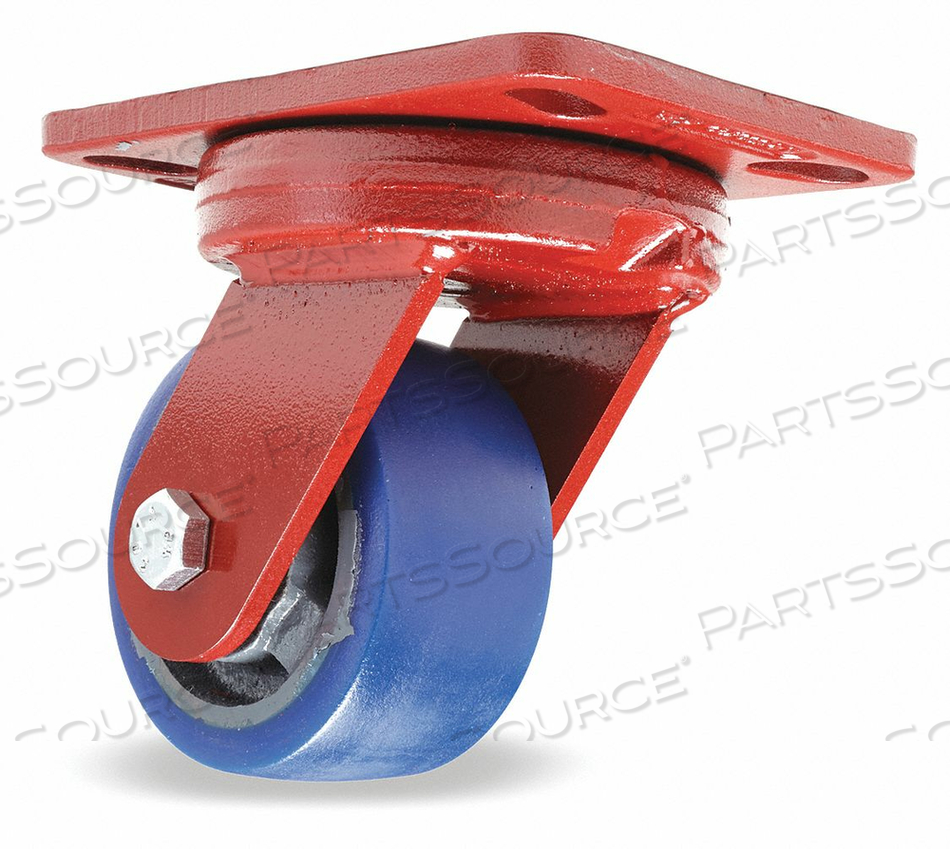 OEM#: S-ZFHS-4SPB-4SL-FBKINGPINLESS PLATE CASTER SWIVEL 600 LB. by Hamilton